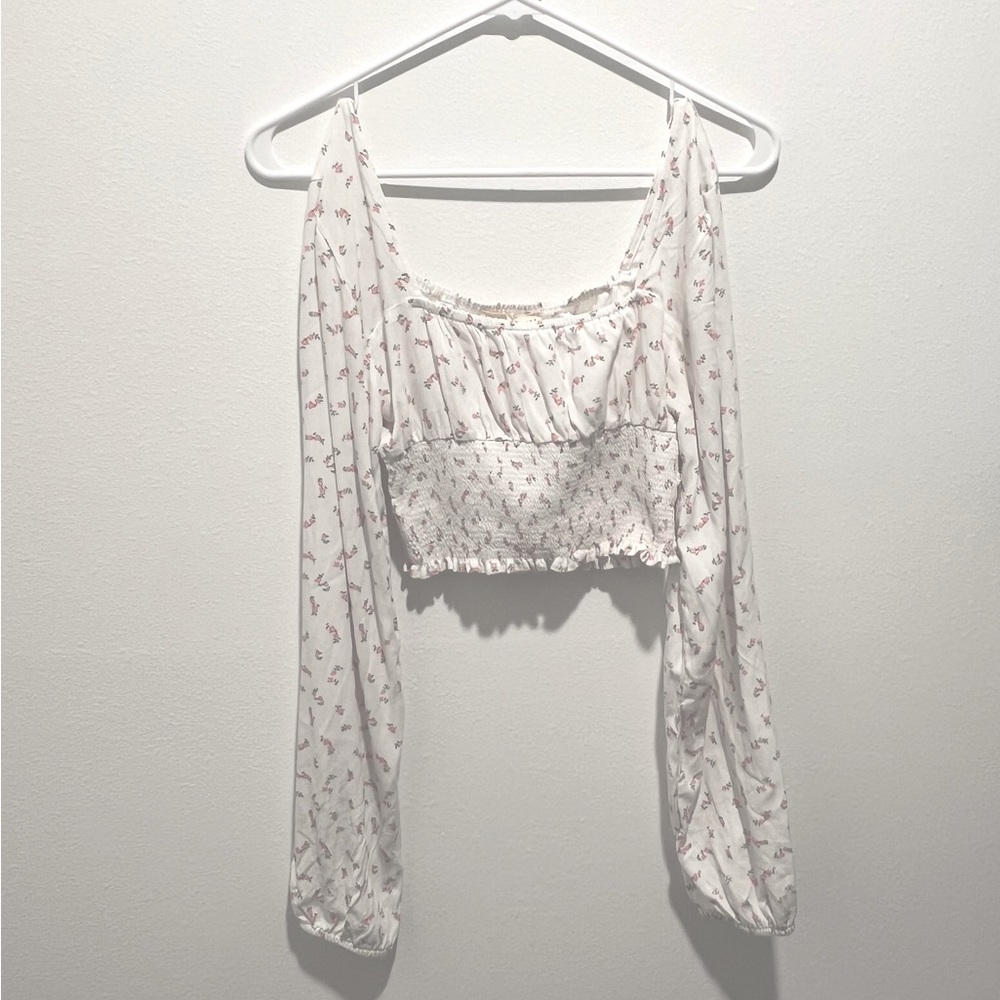 L.A. Hearts Cropped Floral Longsleeve